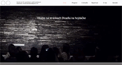 Desktop Screenshot of divadlonahojdacke.sk